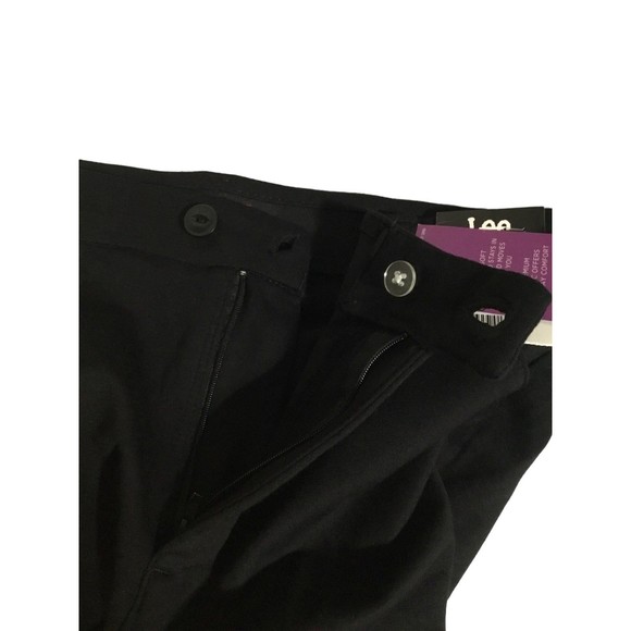 Lee Ultra Soft Waistband Black Soft Knit Pants NWT 10 Petite - Picture 6 of 9